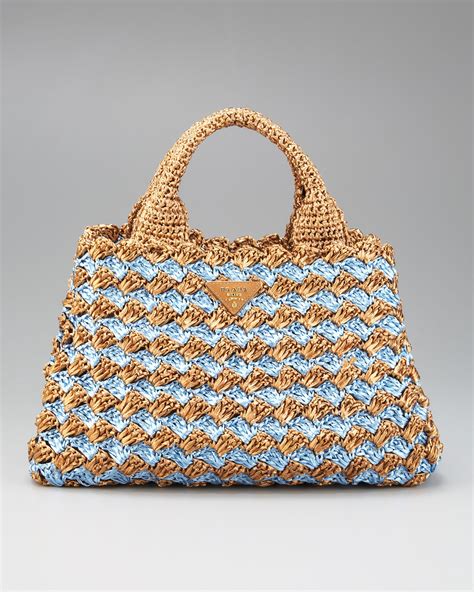 prada borse rafia 2012|A Review of My Prada Raffia Tote .